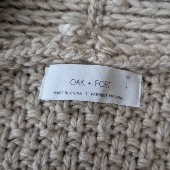 *MOVING SALE*- Oak + Fort Open Oversized Cardigan- XS - Picture 4 of 4